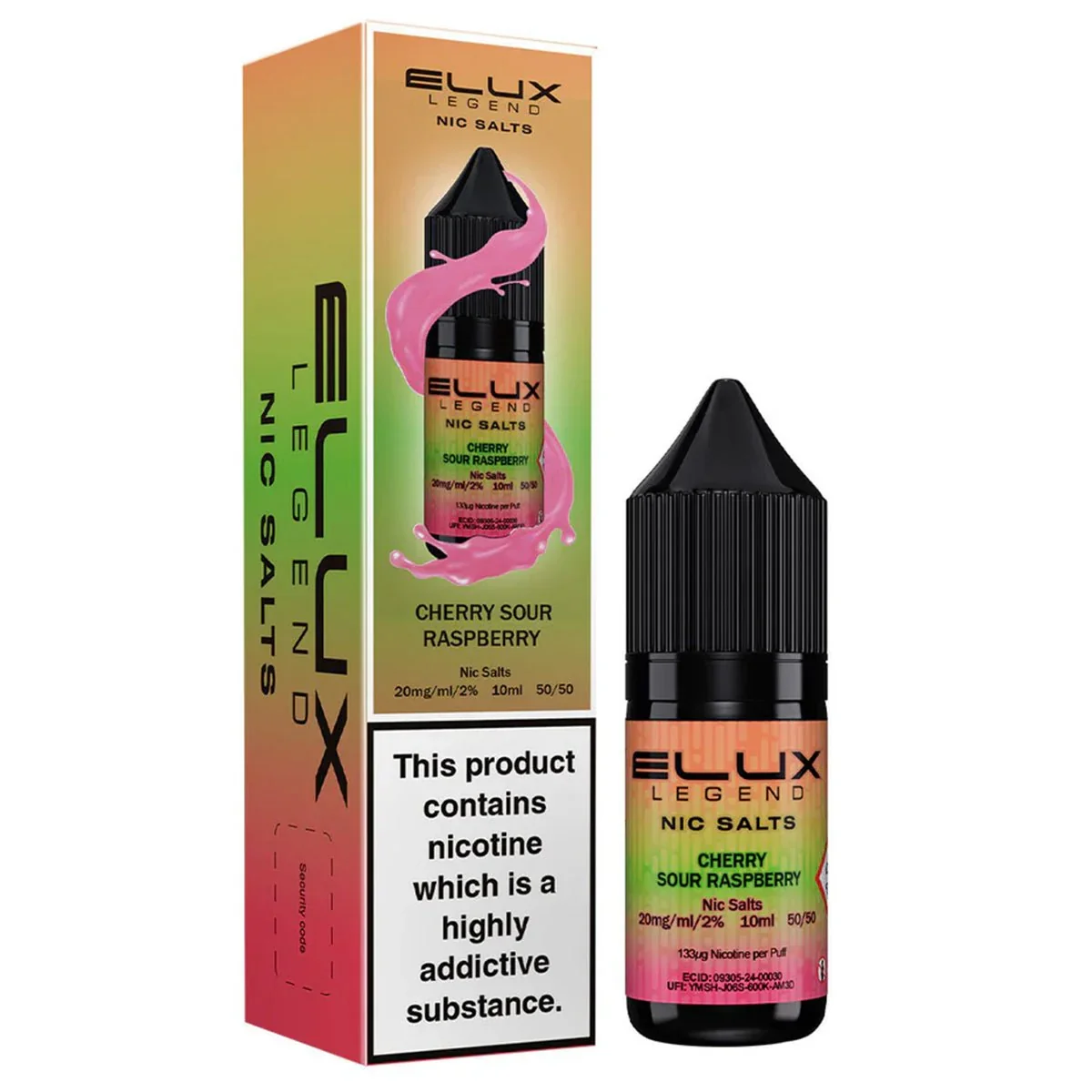 Elux Legend Nic Salts 10ml - Cherry Sour Raspberry