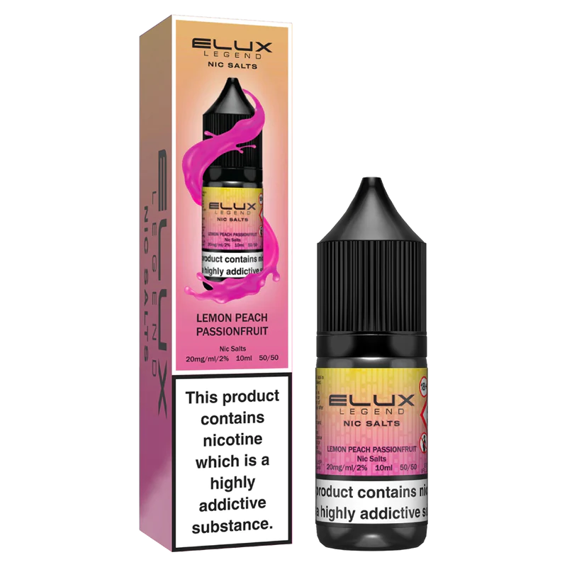 Elux Legend Nic Salts 10ml - Lemon Peach Passionfruit