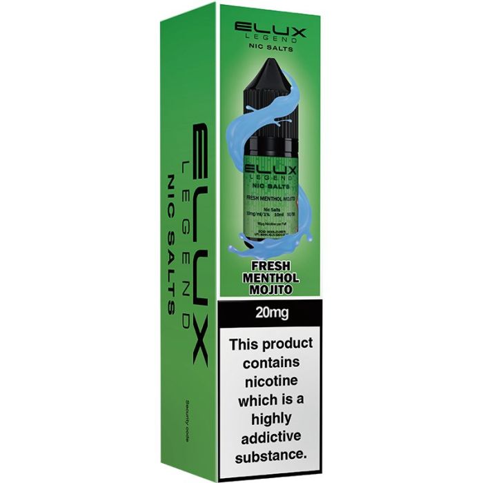 Elux Legend Nic Salts 10ml - Fresh Menthol Mojito
