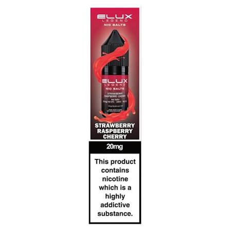 Elux Legend Nic Salts 10ml - Strawberry Raspberry Cherry