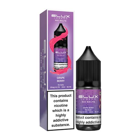 Elux Legend Nic Salts 10ml - Grape Berry